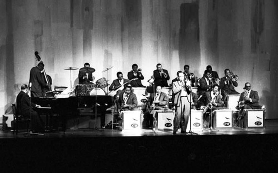 Count Basie at Frankfurt, West Germany, in April, 1968.
