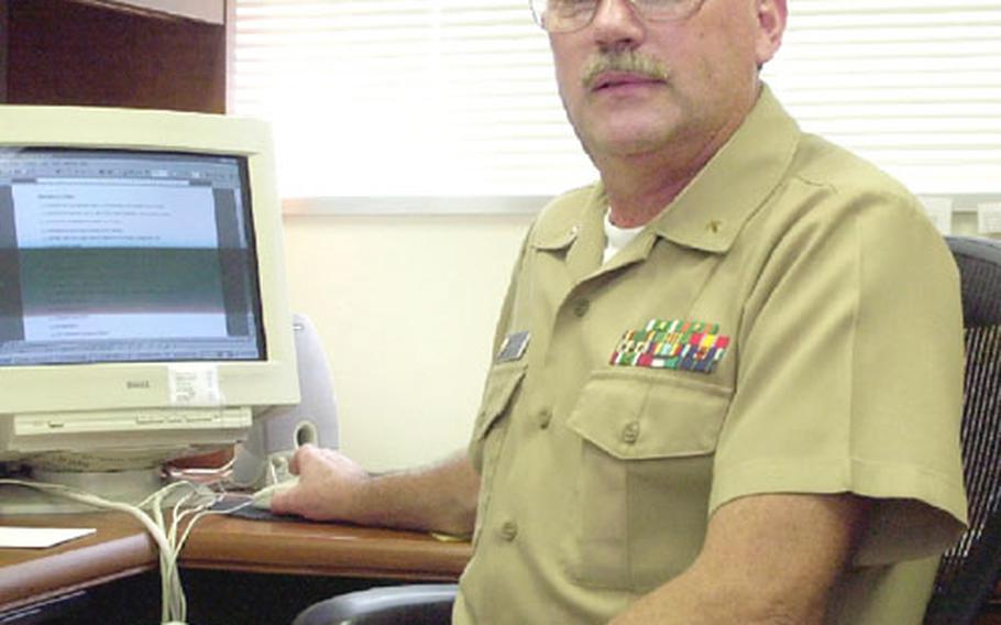Sasebo Naval Base's command chaplain Cmdr. Ed Ranard.