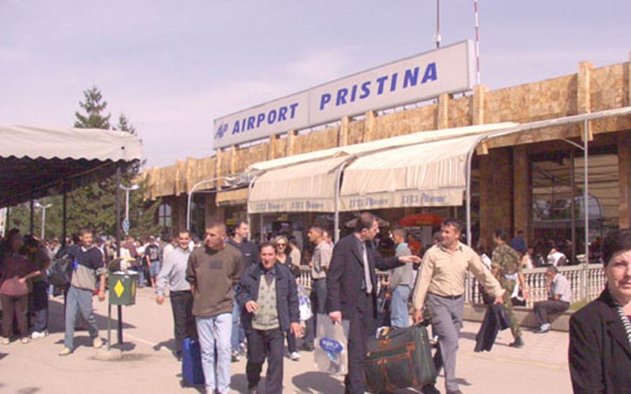The Pristina Airport, which serves thousands of civilians each day, will soon see an increase of U.S. military personnel due to a new plan to send most KFOR flights directly into Kosovo instead of Skopje, Macendonia.