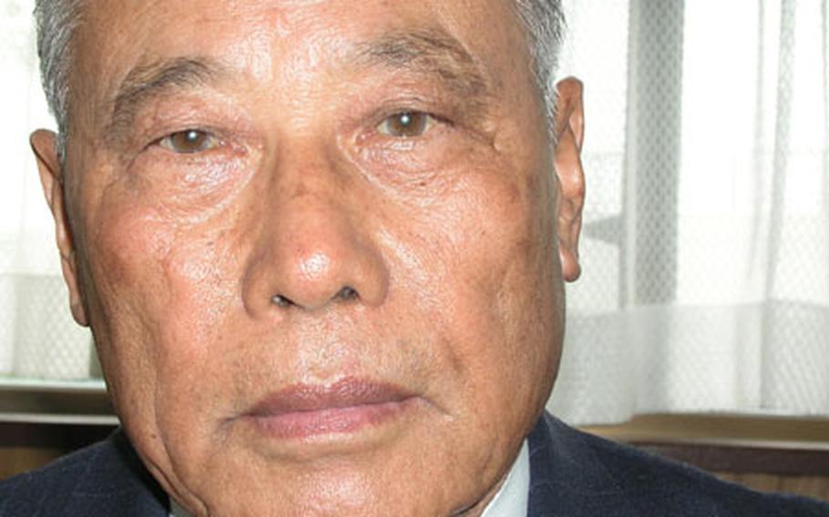 Norio Ota, honorary chairman of the Okinawa City Chamber of Commerce, is an advocate of moving MCAS Futenma to Okinawa's Yokatsu peninsula, near White Beach, scrapping the current Henoko plan.