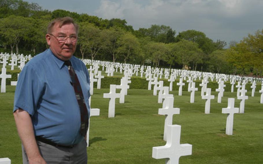 Memorial Day is the biggest day of the year for Jim Schoenecker. He is superintendent of the Cambridge American Cemetery in England, where more than 3,800 Americans are buried.
