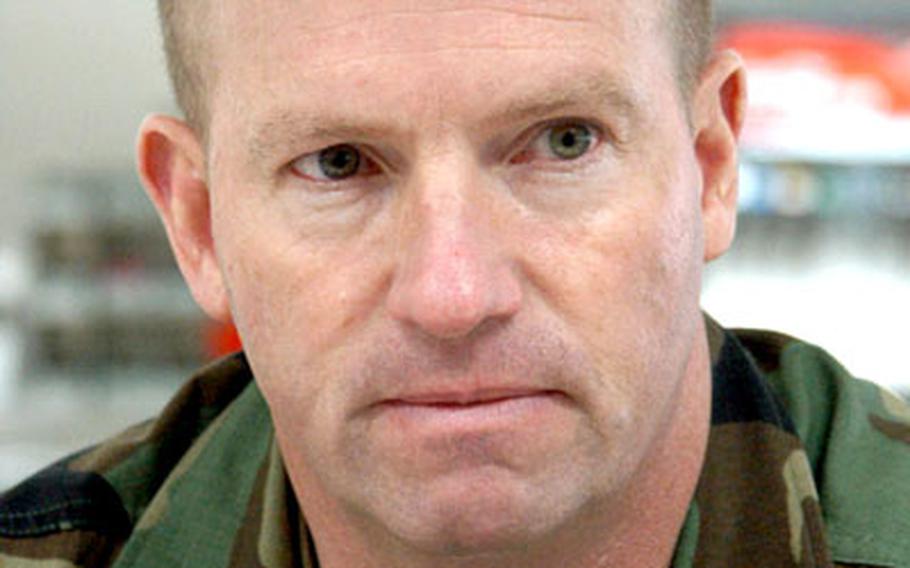 Sergeant Major of the Army Kenneth O. Preston, following a memorial service in Baumholder, Germany, for soldiers killed in Iraq.