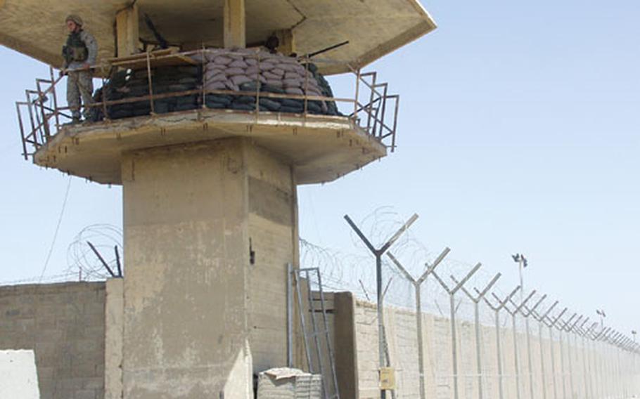 Outside the correctional facility in Abu Ghraib where detainees are held by U.S. troops.