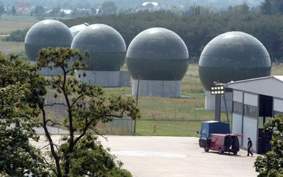 The communications relay station built on Darmstadt, Germany, property is located near a Griesheim housing area. Many inhabitants are concerned about radiation.