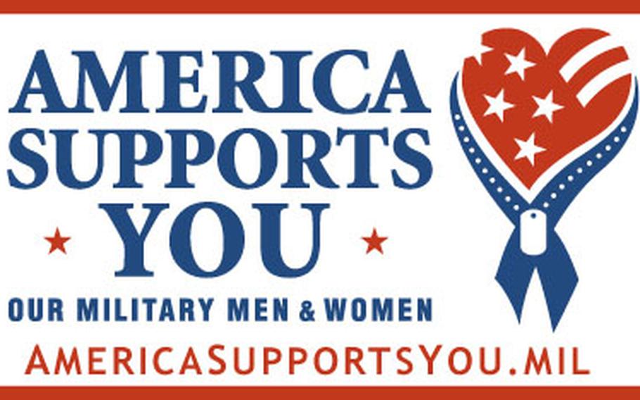 The logo of the Pentagon&#39;s new America Supports You program.