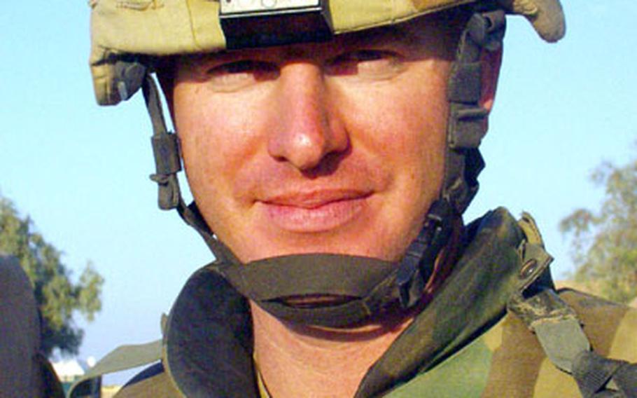Capt. John Trylch, 30, of Los Angeles, commander of the Troop B "Bulldawgs" of the 1st Squadron, 4th Cavalry Regiment.