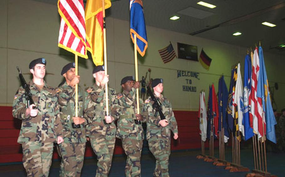 The 1st Battalion, 501st Aviation Regiment cased its colors on Thursday in Hanau, Germany. The unit is returning to the States to begin training on the AH-64D Apache Longbow. The new helicopter is replacing the AH-64A Apache. Once training is complete, the unit will return to Germany.