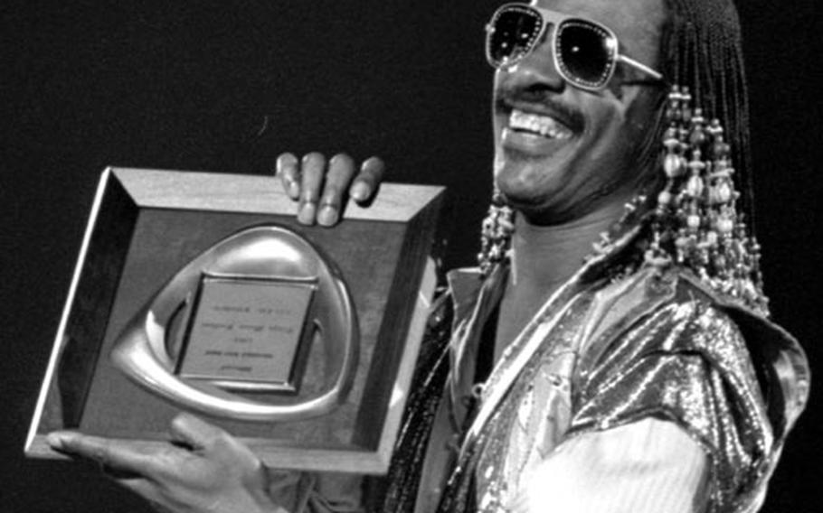 Stevie Wonder, at the 10th annual Tokyo Music Festival in 1981.