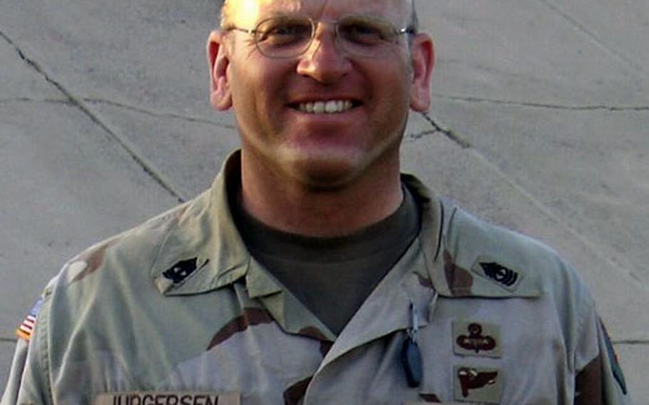 1st Sgt. Brent Jurgersen, the rock of the 1st Squadron, 4th Cavalry Regiment.