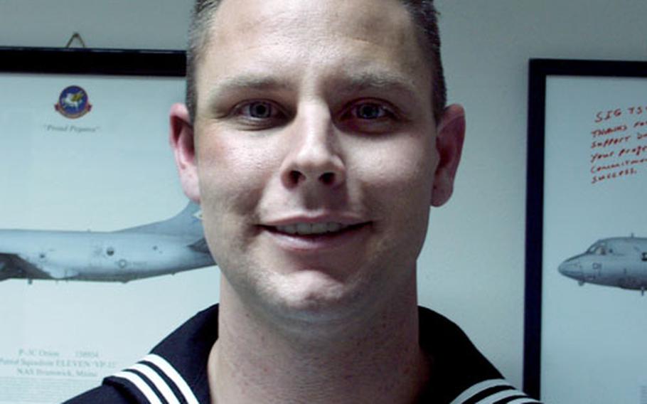 Petty Officer 1st Class Christopher Anton, 29, is Commander-Naval Forces Europe's sailor of the year.