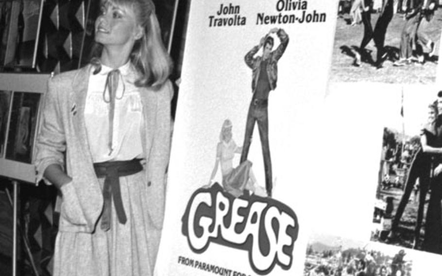 Singer-actress Olivia Newton-John, at a Tokyo press conference in October, 1978.