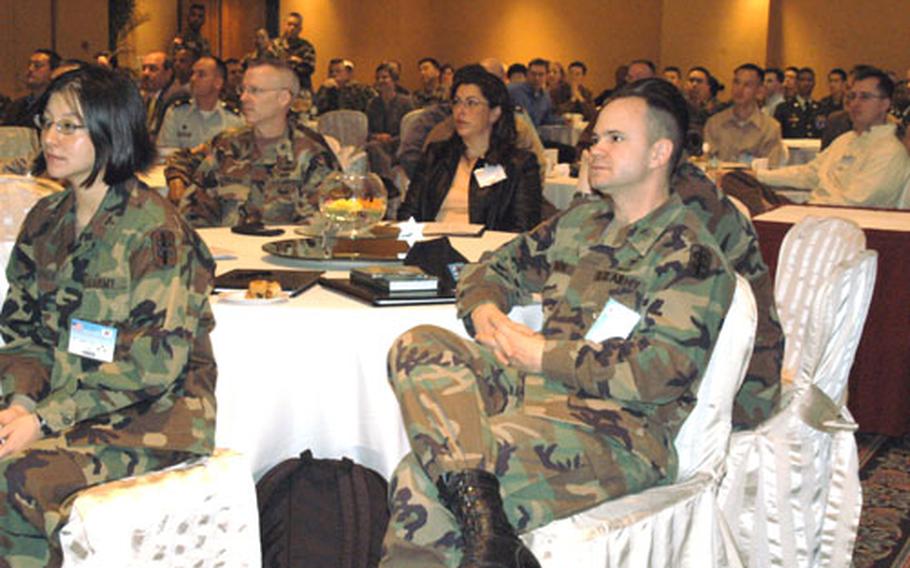 About 100 people met Monday morning on Yongsan Garrison for the start of the 54th annual medical conference of the 38th Parallel Medical and Nursing Societies. The conference is open to all medical personnel in Korea, though it’s geared toward servicemembers.