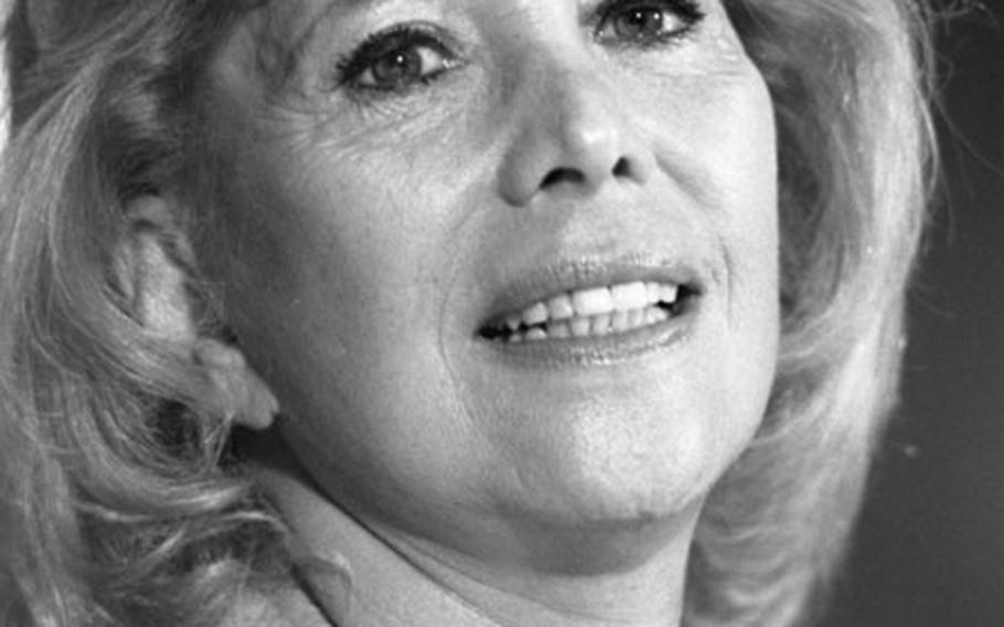 Singer Dinah Shore in Tokyo in October, 1984.