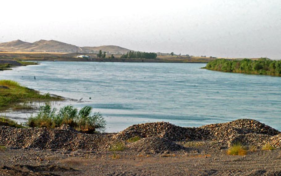 The Tigris River flows in northern Iraq, where Delta/52 soldiers have started patrolling to catch insurgents who have been known to cross the river to avoid vehicle checkpoints along major roadways.