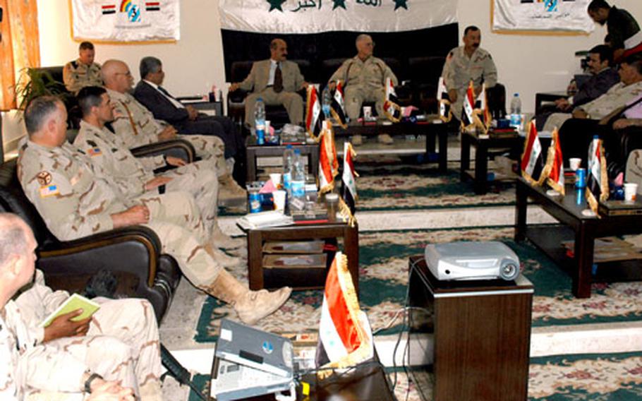 Every two months, governors from four provinces in north central Iraq gather with U.S. military leaders to discuss security concerns and improvement projects.