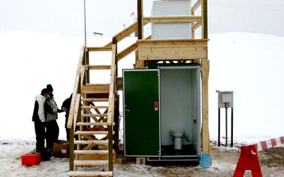 The WC-16 toilet features a stainless steel commode, a vacuum-assisted flush, an automatic emptying cycle and an incinerator that turns human waste into fine ash and needs cleaning out only twice a year.