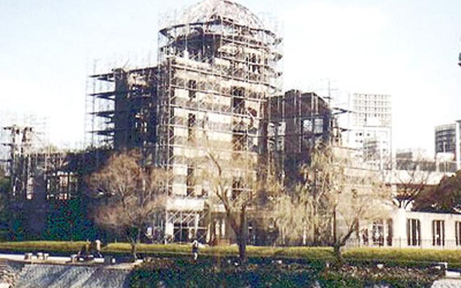 The Atomic Bomb Dome was one of the few structures not leveled in the immediate area of the Hiroshima atomic bomb’s blast on Aug. 6, 1945. The Hiroshima building is about 220 yards from the hypocenter and now serves as a memorial.