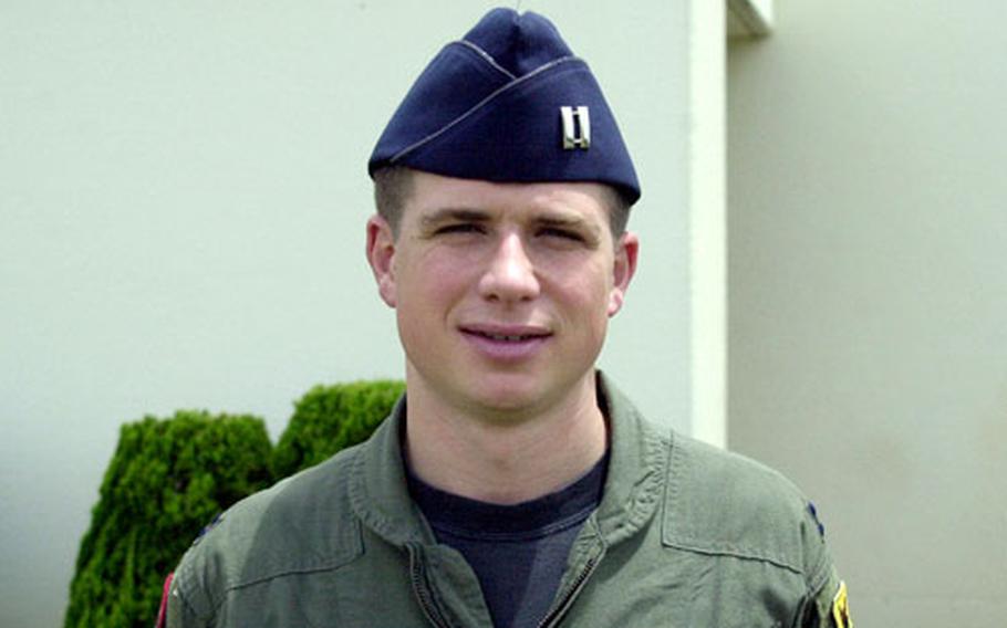 Air Force Capt. Kevin Janasiewicz traveled to Washington this year to donate stem cells for a man needing new bone marrow. Janasiewicz had added his name to the Defense Department bone marrow registry while at the Air Force Academy.