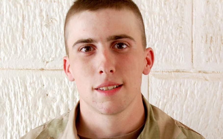 Spc. Charles Welling of Headquarters Support Company, 94th Engineer Combat Battalion (Heavy), deployed to Mosul, Iraq, says he’s not daunted by the possibility of another Iraq tour. “I just re-enlisted, but I don’t mind coming back here,” said Welling. “We’ve got a job to do, and we’ve got to finish it.”