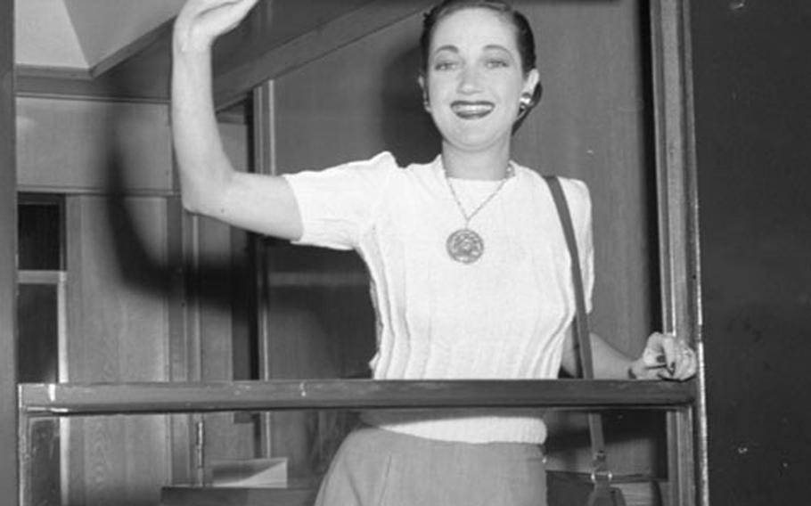 Actress Dorothy Lamour in Frankfurt, Germany, in June, 1950.