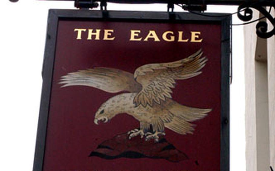 The Eagle is one of Cambidge’s most affable bars, where patrons can see inscriptions burned into the ceiling by U.S. Air Force and RAF pilots and crews during World War II.