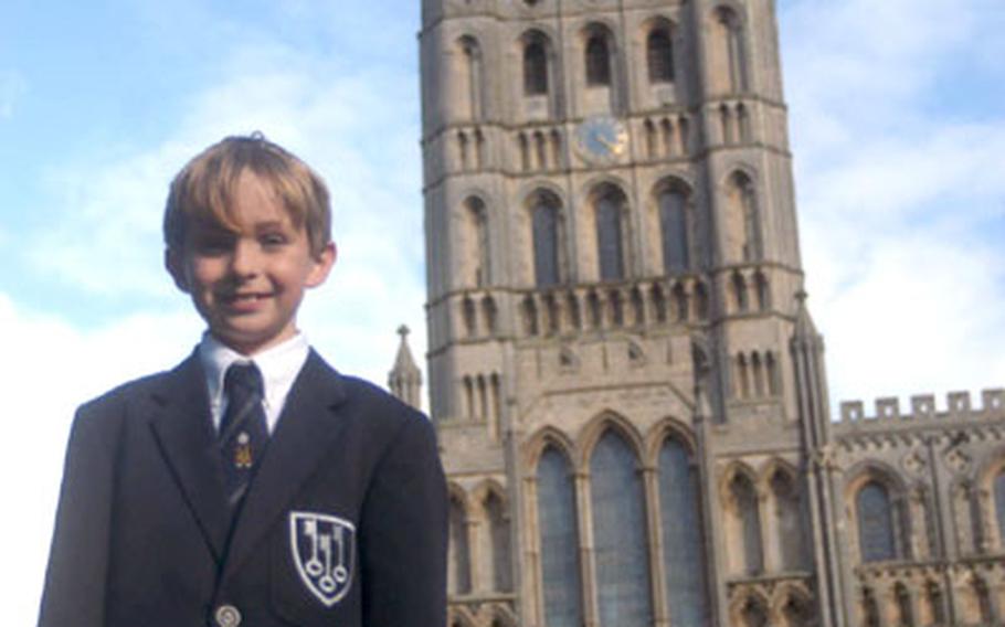 Maxwell Kunkle, 9, is preparing to join the choir at the ancient Ely Cathedral in England.
