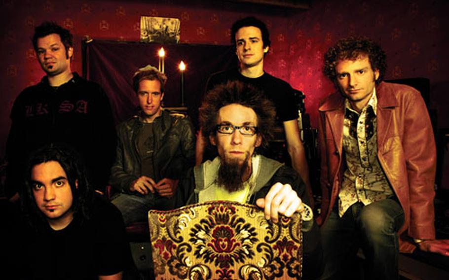 The David Crowder Band mixes rock, bluegrass and a string of other quirky tracks to create ‘A Collision.’ The band’s namesake, Crowder, is seated front and center.