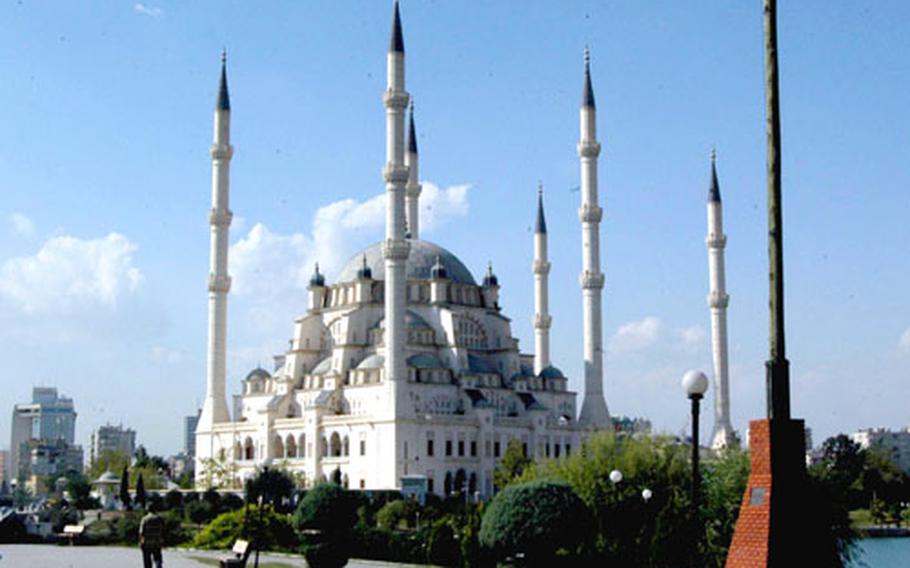 The Sabanci Mosque in Adana, Turkey, just a few minutes' drive from the gates of Incirlik Air Base, is the largest Muslim worship place in the Middle East.
