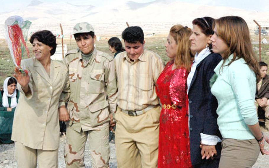 In Sulaymaniyah, Iraq, Kurdish women celebrate the Peshmerga, the Kurdish freedom-fighting militia, which fought doggedly against Saddam Hussein’s regime. Now, many say they want an independent nation.