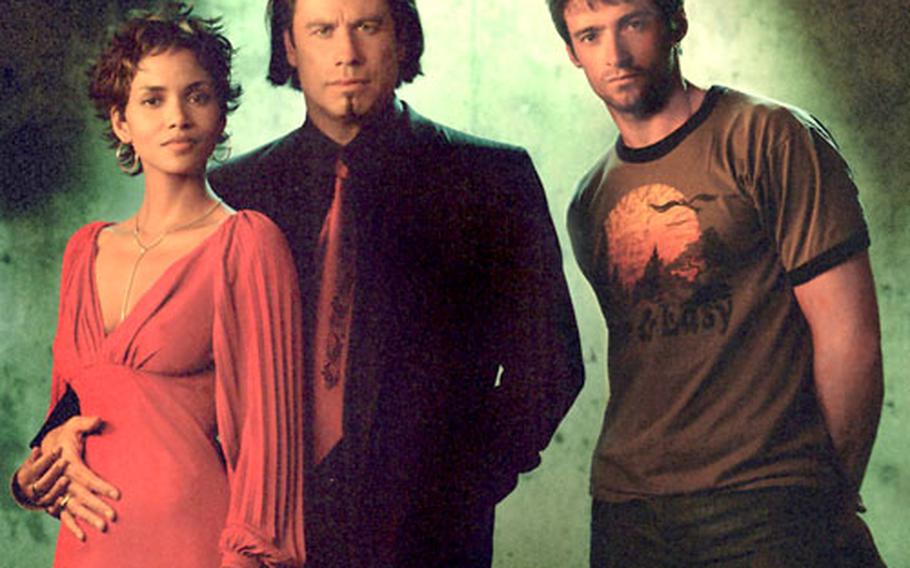Halle Berry, John Travolta and Hugh Jackman starred in the 2001 film “Swordfish,” which appears on American Forces Network in an edited, nudity-free version.