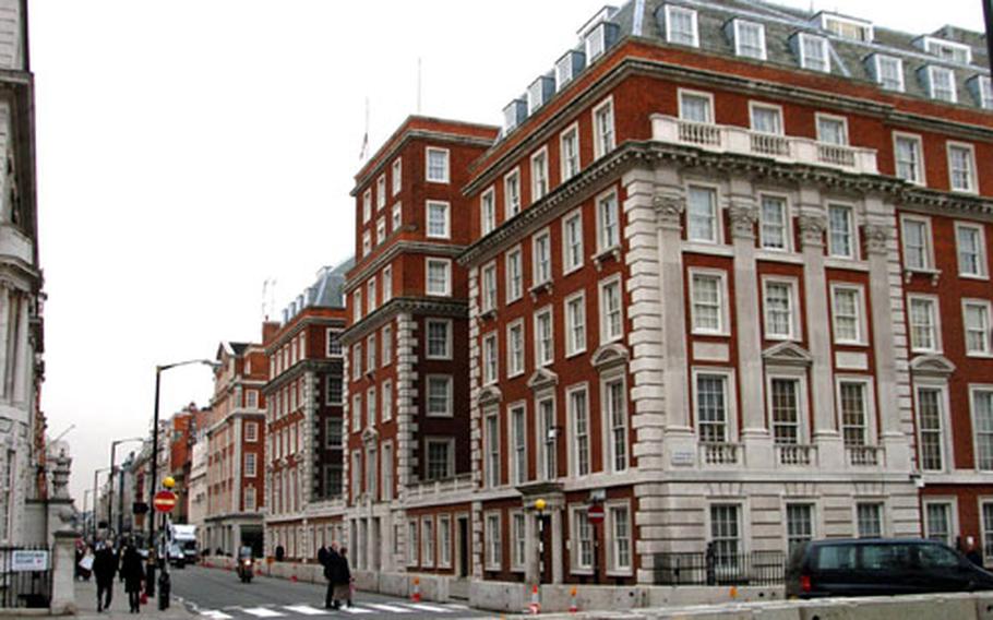 Some the Navy’s most prized real estate in England, the former headquarters offices at 7 North Audley Street in central London, just around the corner from the U.S. Embassy, now sits mostly devoid of personnel.