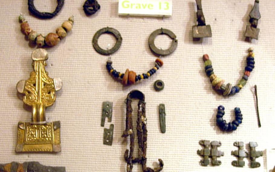 Some of the items found at the West Stow Anglo-Saxon Village and County Park over the past 150 years.