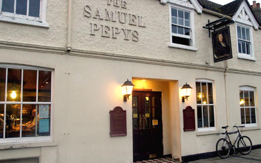 The Samuel Pepys Pub in Huntingdon, south of RAF Alconbury.