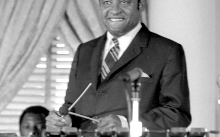 Lionel Hampton at the U.S. Embassy in Tokyo.