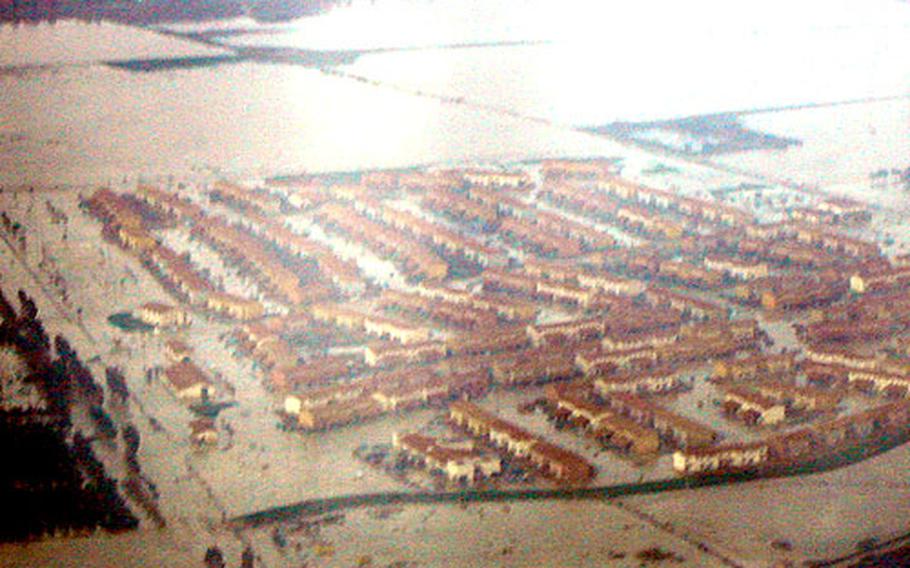 The military housing complex of Maranai at Naval Air Station Sigonella, Sicily, was evacuated Thursday morning after days of heavy rain and thunderstorms flooded the area, which sits in a valley. The complex houses about 475 families, all of whom were safely moved to area hotels. Some houses had up to 3 feet of water inside, officials said.