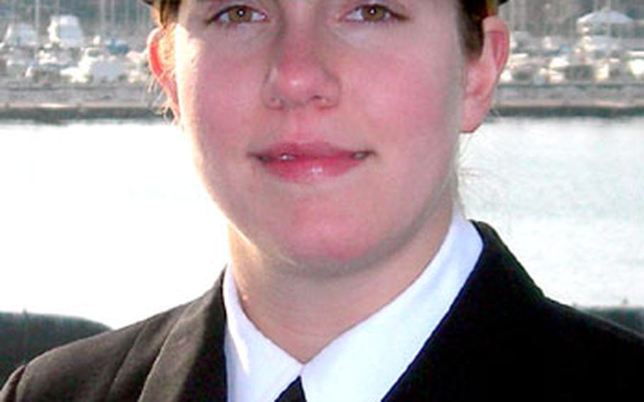 Petty Officer 2nd Class Rachelle Larsen.