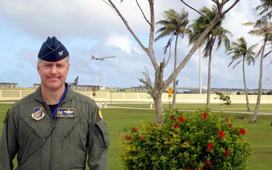 Col. Jerry Plourde, commander of the 36th Expeditionary Operation Group out of Ellsworth Air Force Base, S.D., began a four-month deployment with his unit at Andersen Air Force Base, Guam, this week.