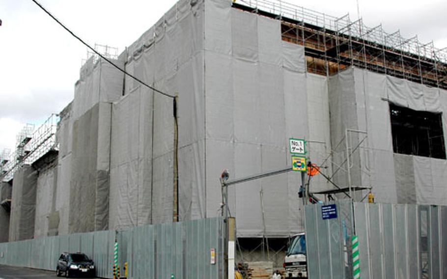 A new Fleet Fitness Center is being built at Sasebo Naval Base by the Japanese government. The $19 million facility should be complete by June 30, officials said.