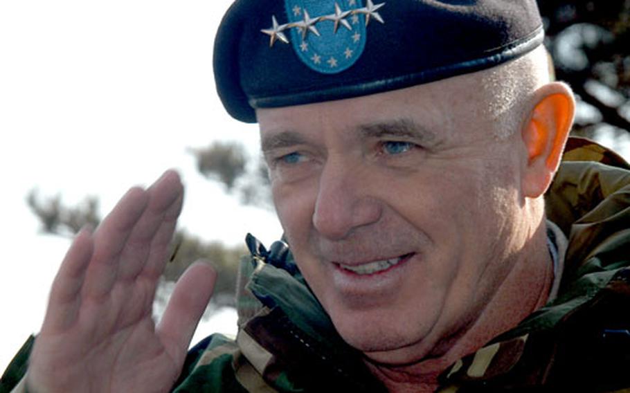 Gen. Leon J. LaPorte, commander of U.S. Forces Korea, has been one of the longest-serving U.S. commanders in South Korea. He will leave Feb. 3, to be replaced by Gen. B.B. Bell.