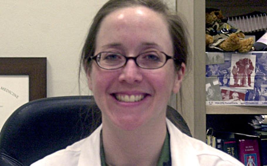 Army Maj. (Dr.) Gayle McDermott, chief of internal medicine at Landstuhl.