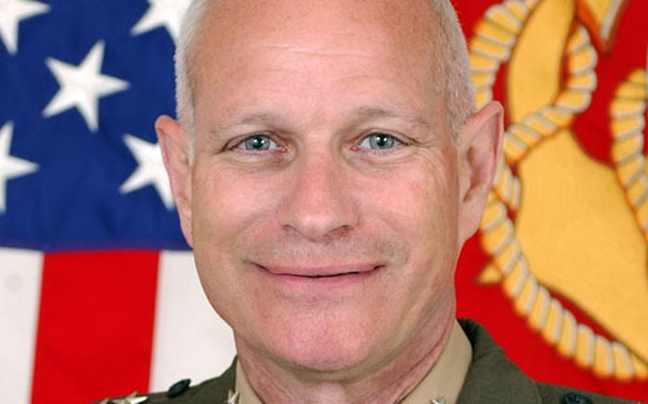 Gen. Robert Magnus praised Navy corpsmen at the Defense Department’s annual conference on military health care.