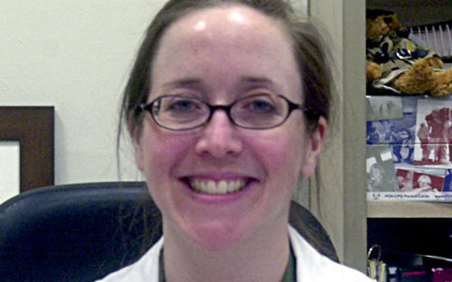 Maj. (Dr.) Gayle McDermott, chief of internal medicine at Landstuhl, says the hospital has a network of translators who help communicate to patients who can’t speak English.