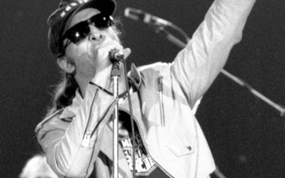 Lead singer Steve Walsh of Kansas at the Heroes of Rock show.