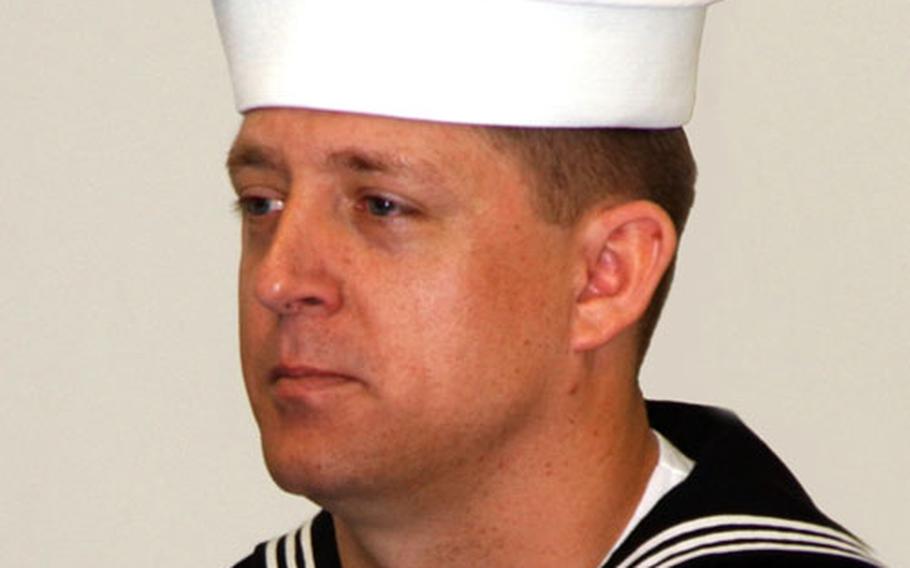 Petty Officer 1st Class Shawn Kline is Commander Navy Region Europe’s sailor of the year.