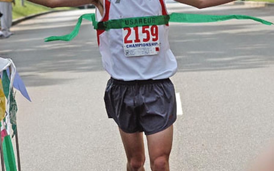 If Spc. Edmond Chapa — shown in Grafenwöhr, Germany, in July — qualifies for the U.S. Olympic Trials when he runs the Rotterdam Marathon on April 9 in the Netherlands, he will also qualify for the military’s World Class Athlete Program. If he fails, he’ll join his platoon on its yearlong deployment to the Middle East.