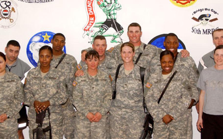These married couples in the 84th Engineering Combat Battalion said being able to live together while serving in Iraq has been a godsend, but deployments still entail heartache.