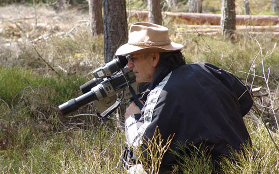 Raimund Roettenbacher films wildlife near Grafenwöhr, Germany. The German documentary maker hopes to film inside Grafenwöhr Training Area this year.