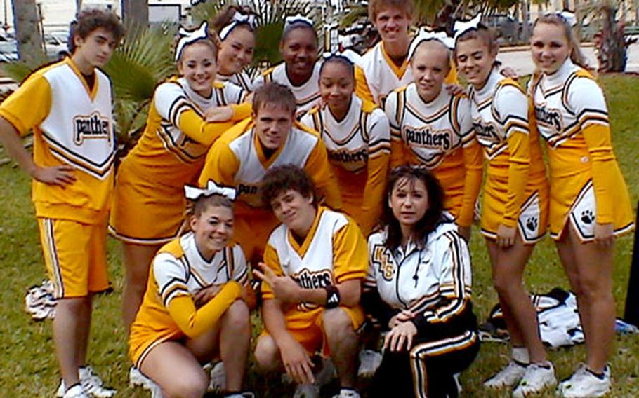 The Kadena High School cheerleading squad recently took third place in the small-school coed division and won the sportsmanship award for the entire high school division at the National Cheerleaders Association U.S. Championships in Daytona Beach, Fla.