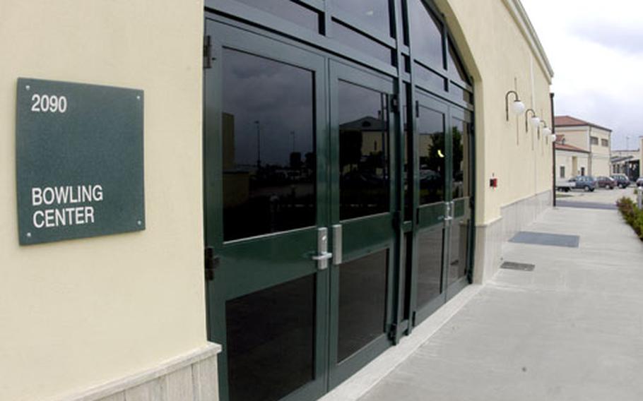 The new Naval Support Activity Naples bowling center at Gricignano is expected scheduled to open in mid-June.