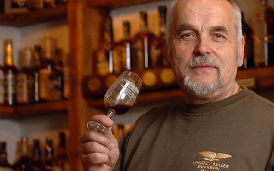 Heinz Taubenheim, also known as “Mr. Bourbon,” of Griebelschied, Germany, has amassed what is believed to be the world’s largest collection, almost 1,500 bottles of American whiskey.